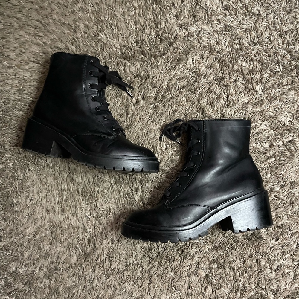 Target Black Combat Boots